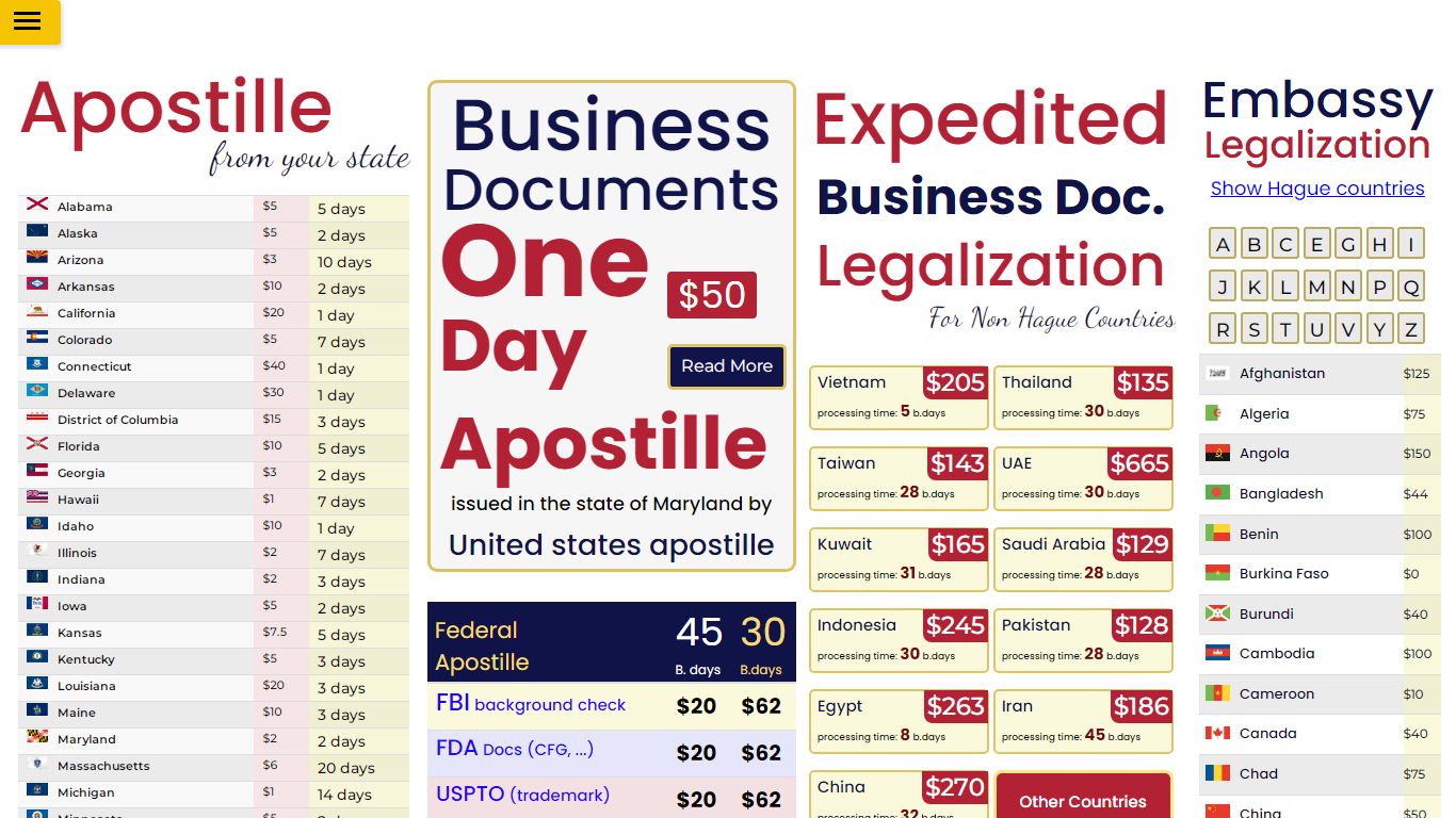 Apostille Service | Legalization | Certification | US Apostille